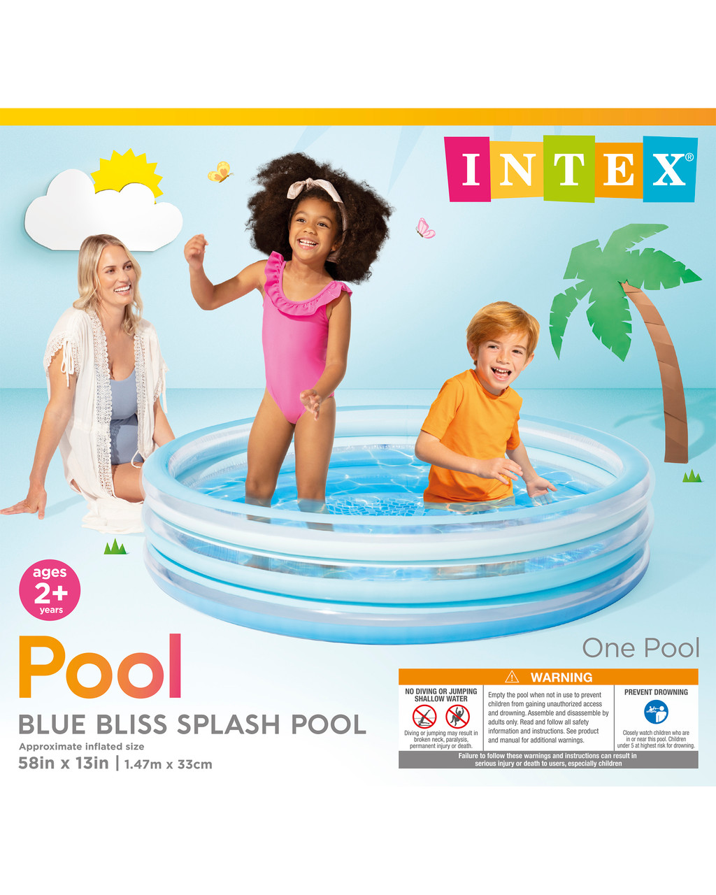 Blue Bliss Splash Kiddie Pool 6 Blue Bliss Splash Kiddie Pool
