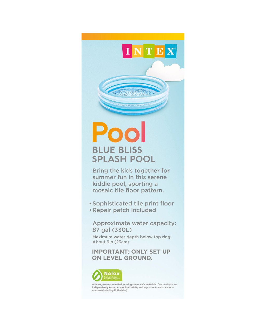 Blue Bliss Splash Kiddie Pool 7 Blue Bliss Splash Kiddie Pool