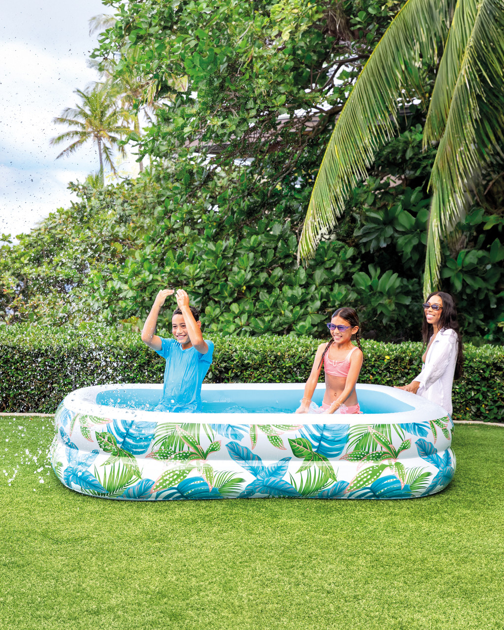 Tropical Swim Center® Family Inflatable Pool