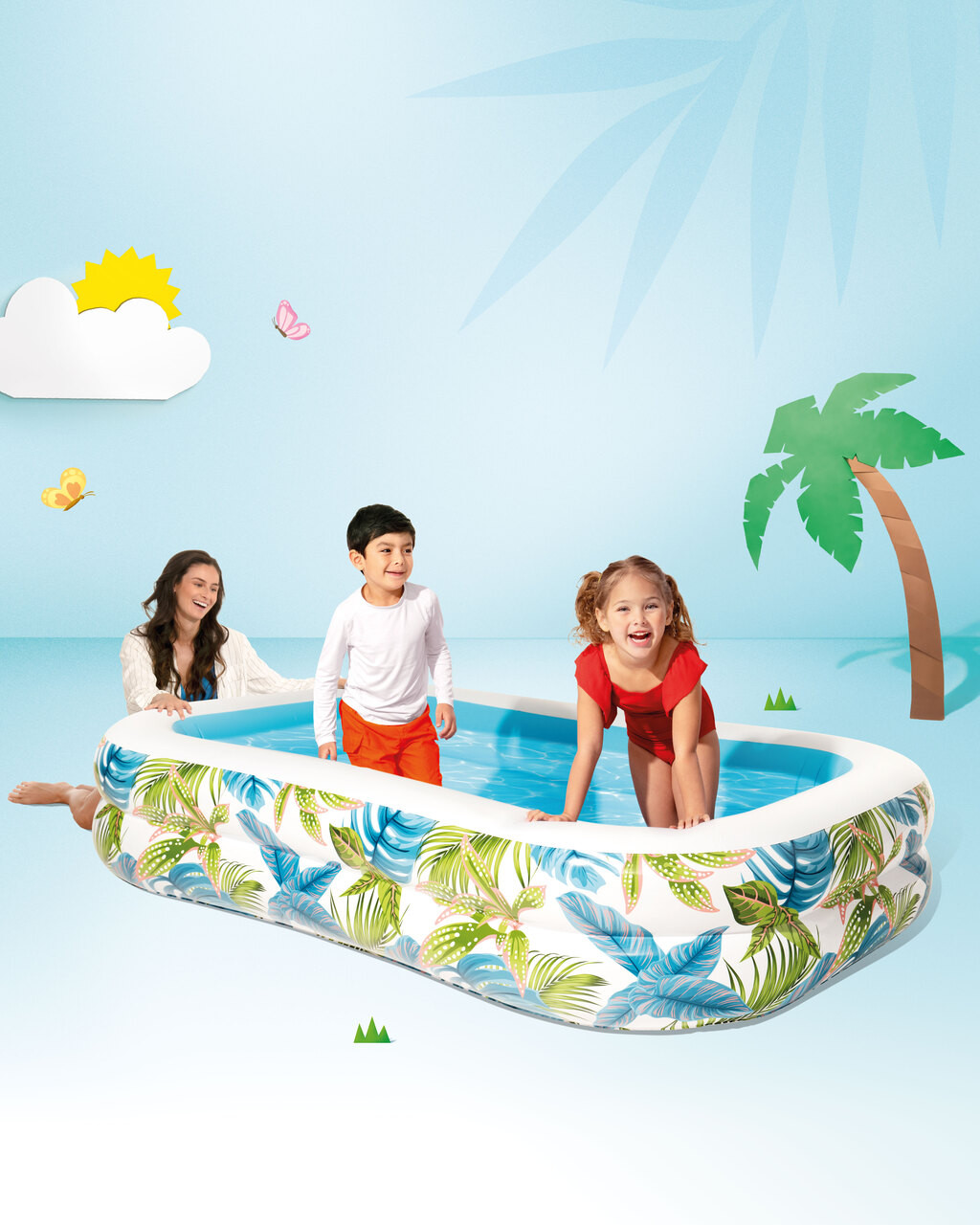 Tropical Swim Center® Family Inflatable Pool 5 Tropical Swim Center® Family Inflatable Pool