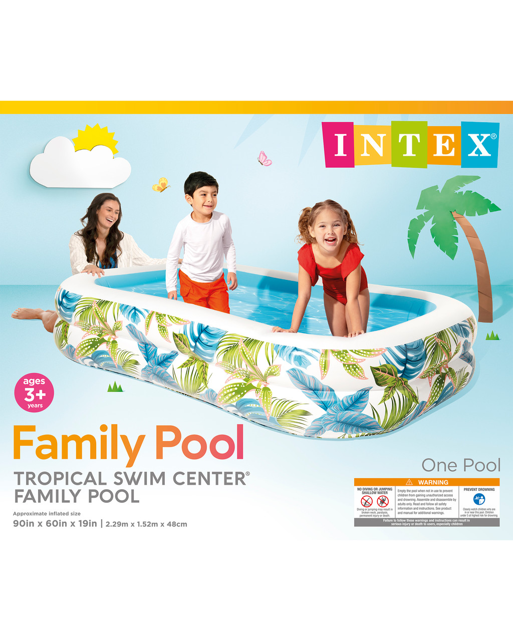 Tropical Swim Center® Family Inflatable Pool 7 Tropical Swim Center® Family Inflatable Pool