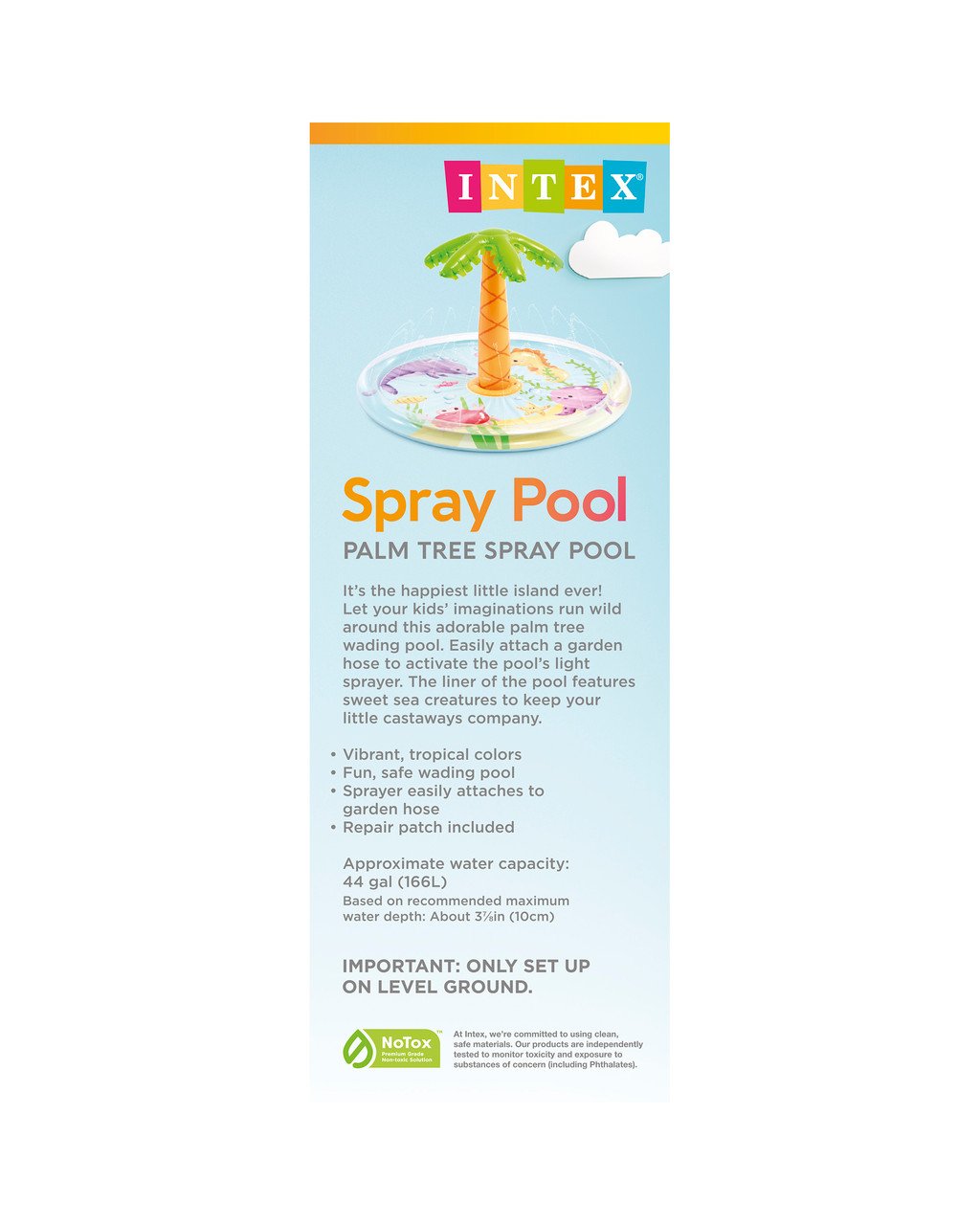 Palm Tree Spray Kiddie Pool 7 Palm Tree Spray Kiddie Pool