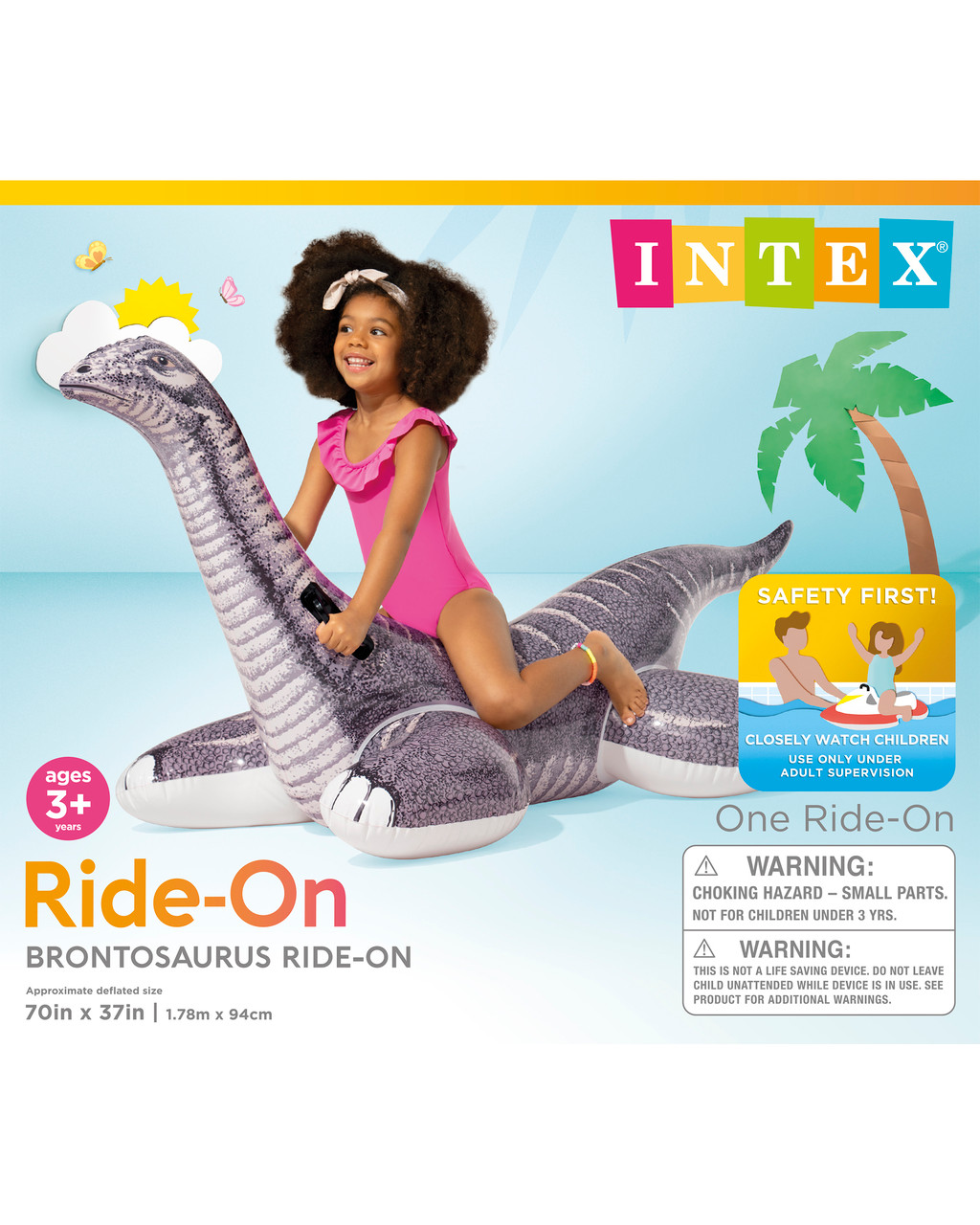 Brontosaurus Ride-On Inflatable Pool Float 6 Brontosaurus Ride-On Inflatable Pool Float