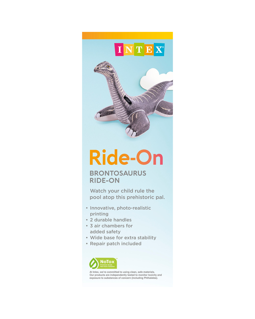 Brontosaurus Ride-On Inflatable Pool Float 7 Brontosaurus Ride-On Inflatable Pool Float