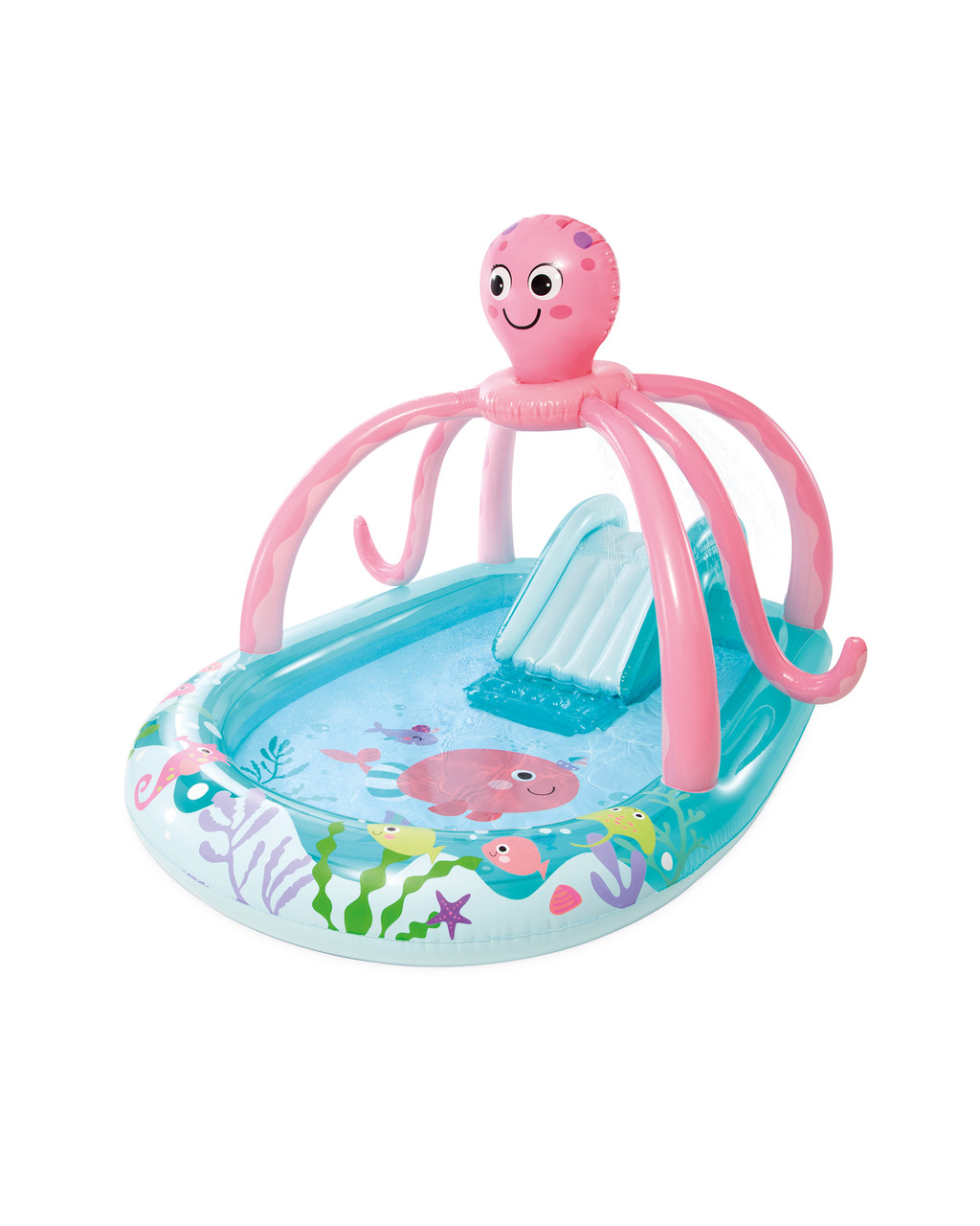 Friendly Octopus Inflatable Play Center w/ Slide