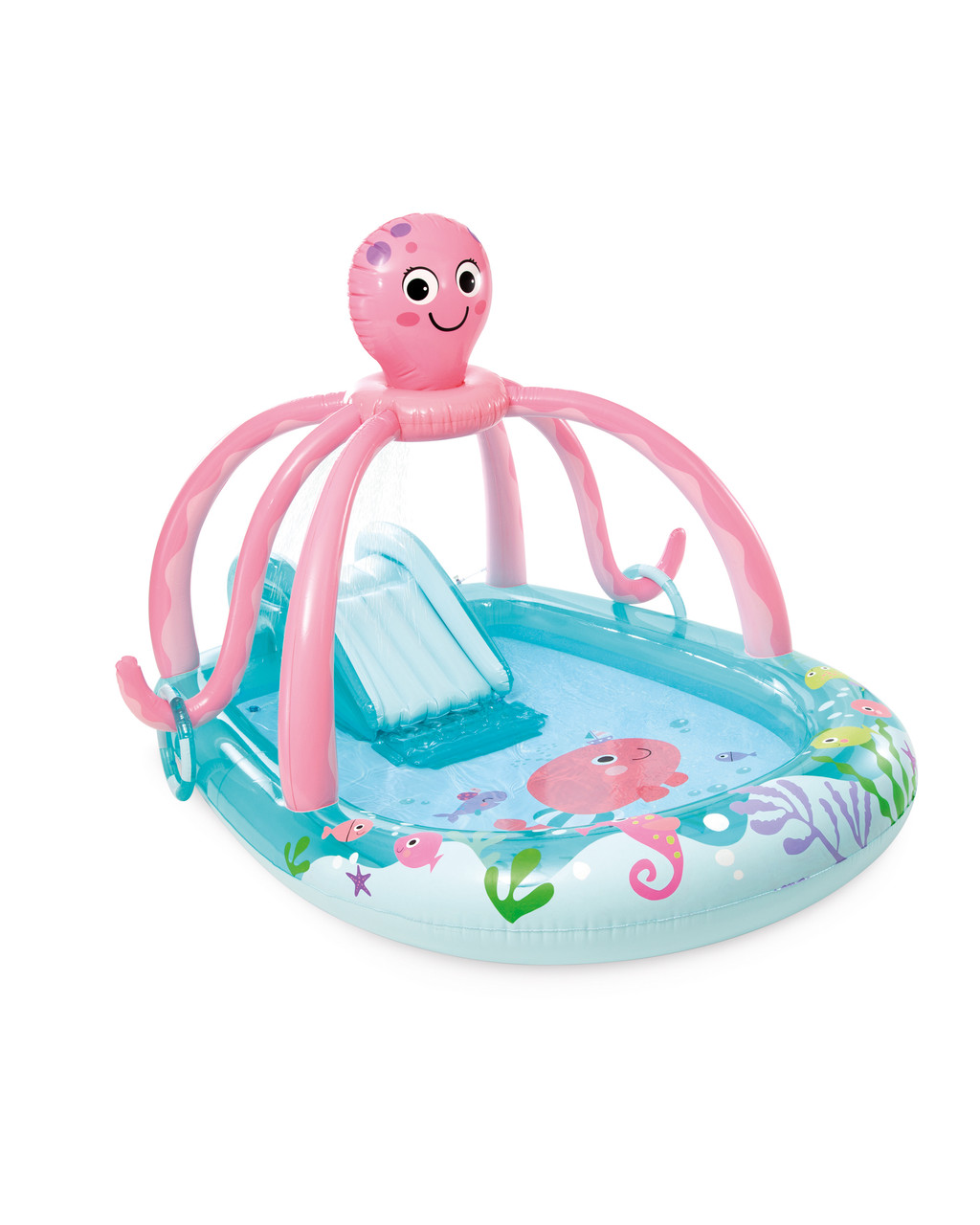 Friendly Octopus Inflatable Play Center w/ Slide