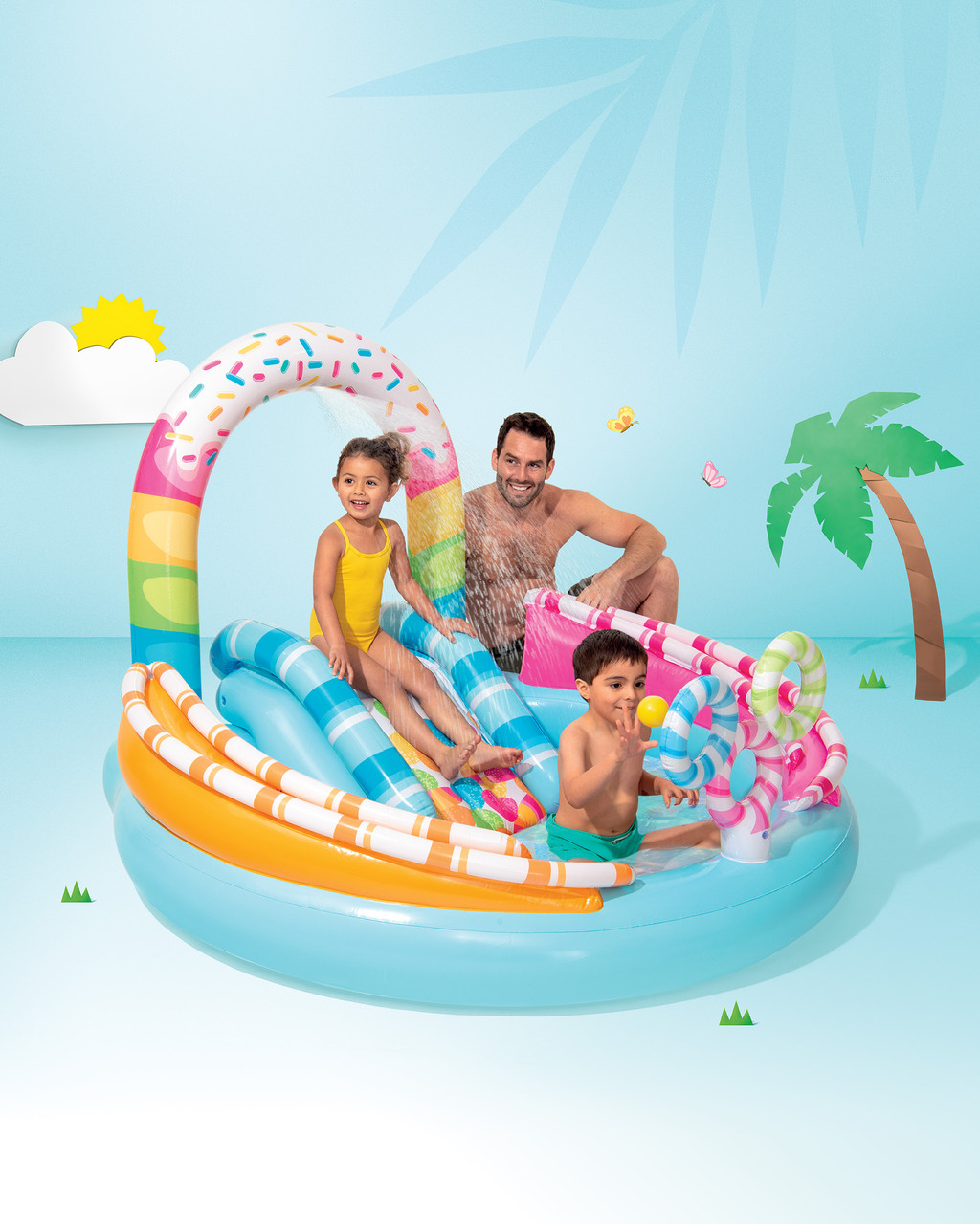 Candy Fun Inflatable Play Center w/ Slide 10 Candy Fun Inflatable Play Center w/ Slide