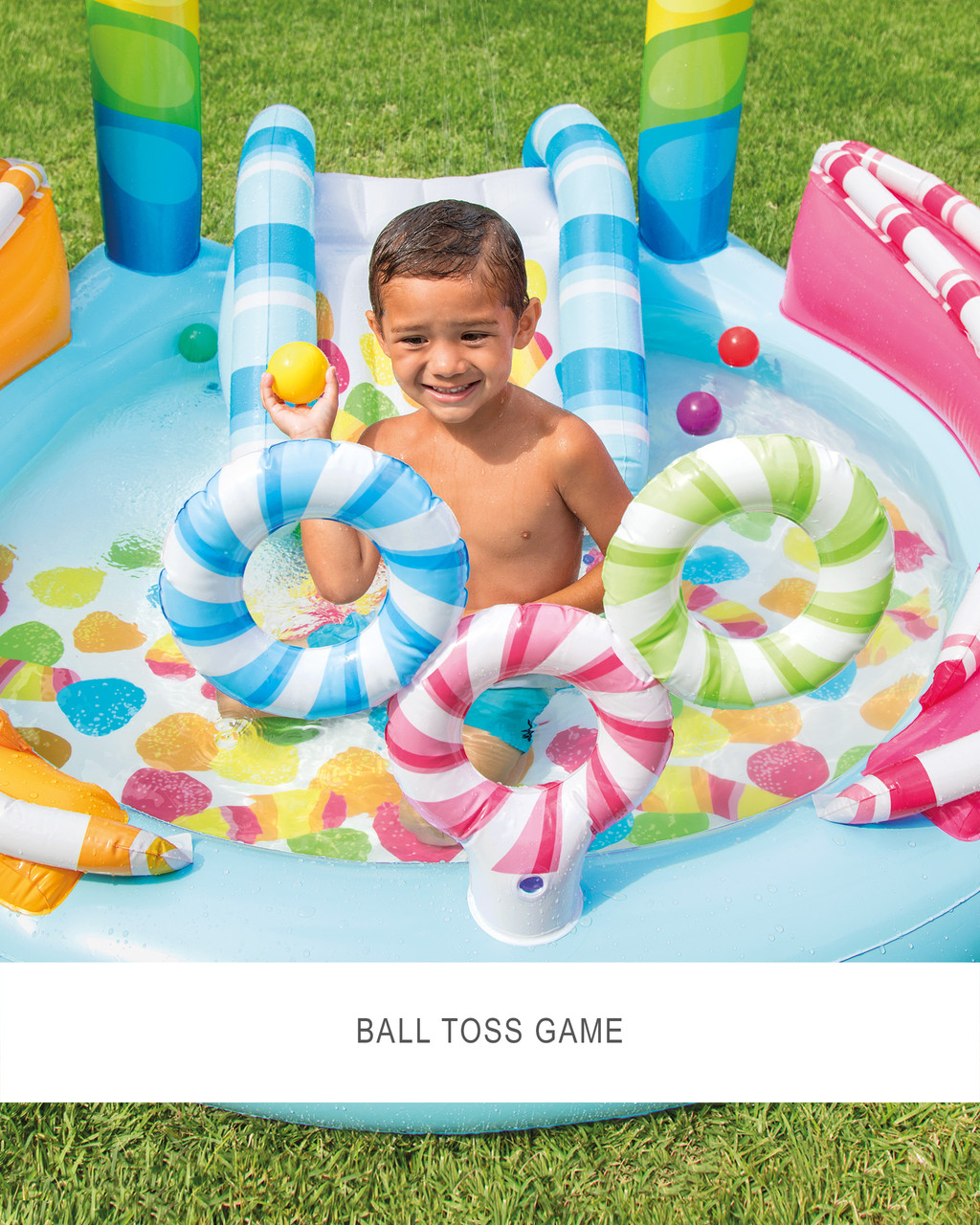 Candy Fun Inflatable Play Center w/ Slide 6 Candy Fun Inflatable Play Center w/ Slide