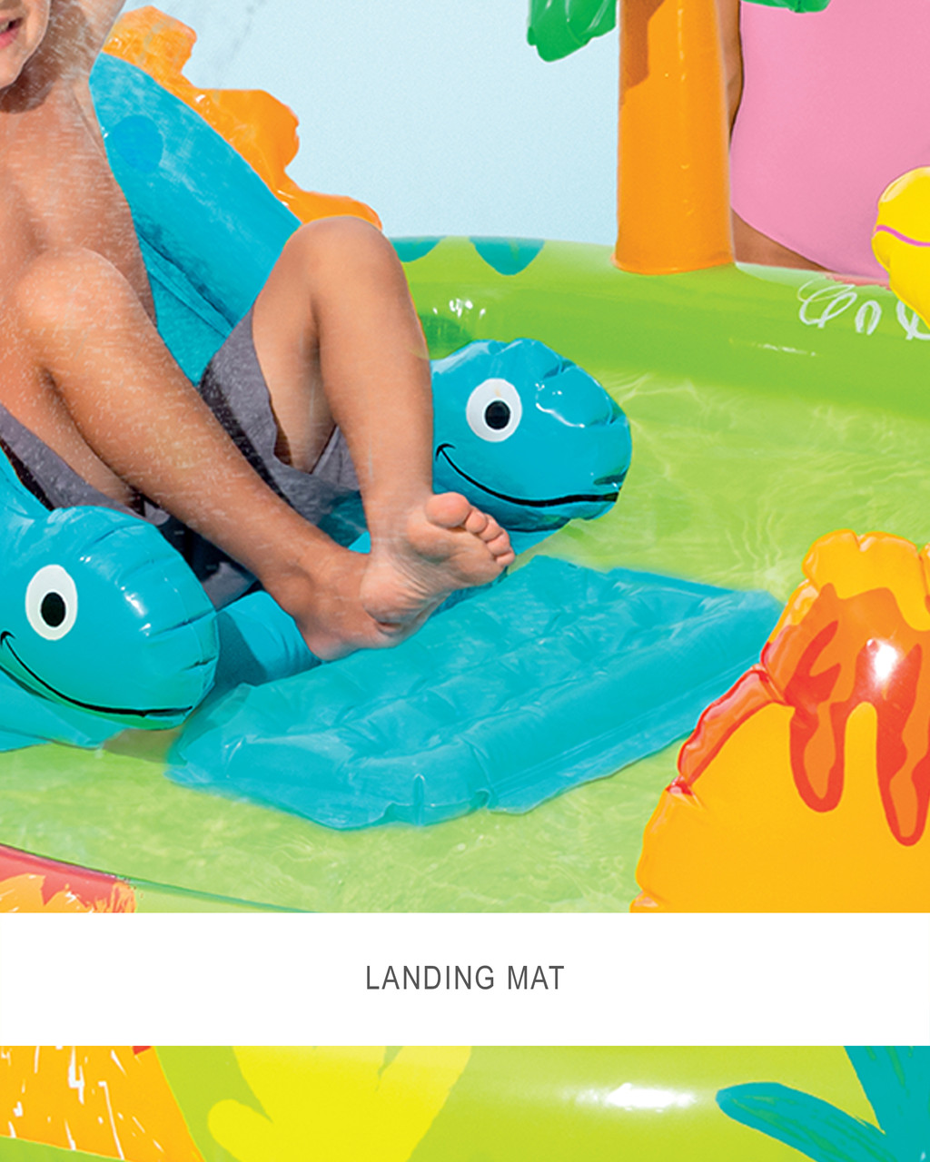 Little Dino Inflatable Play Center w/ Slide