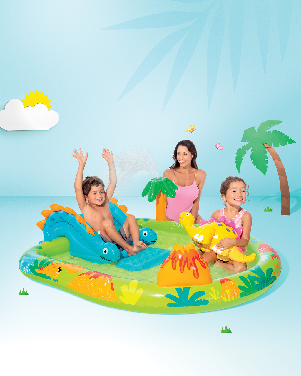 Little Dino Inflatable Play Center w/ Slide