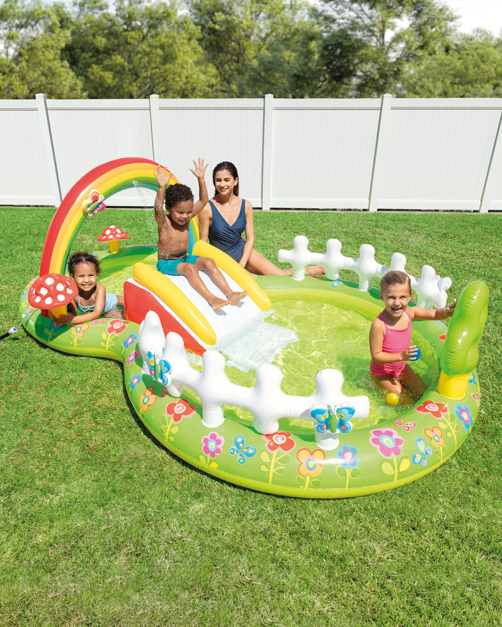 My Garden Inflatable Play Center w/ Slide