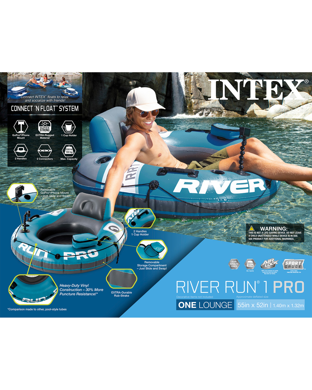 River Run® 1 Pro Inflatable Floating Lake Tube 4 River Run® 1 Pro Inflatable Floating Lake Tube