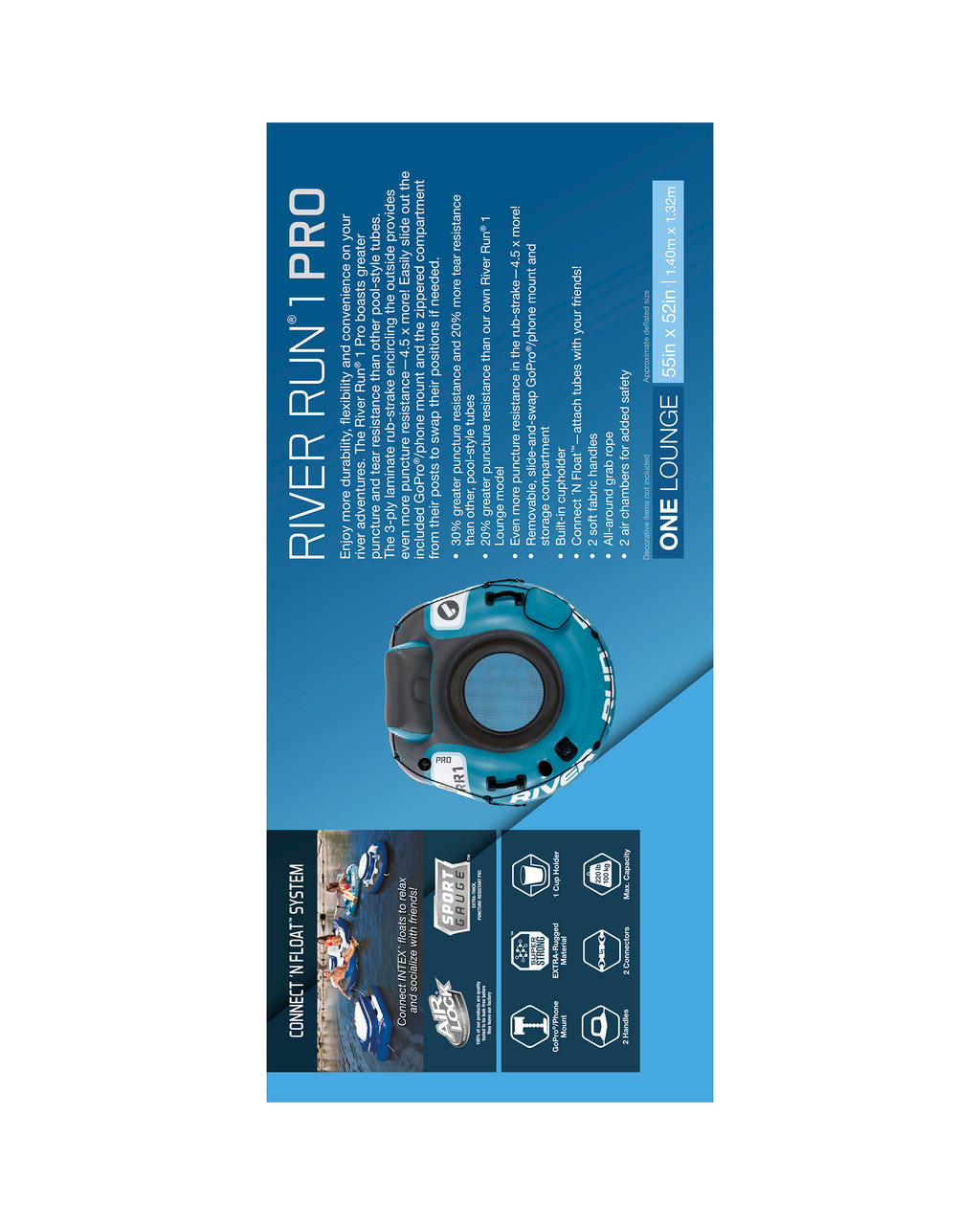 River Run® 1 Pro Inflatable Floating Lake Tube 9 River Run® 1 Pro Inflatable Floating Lake Tube