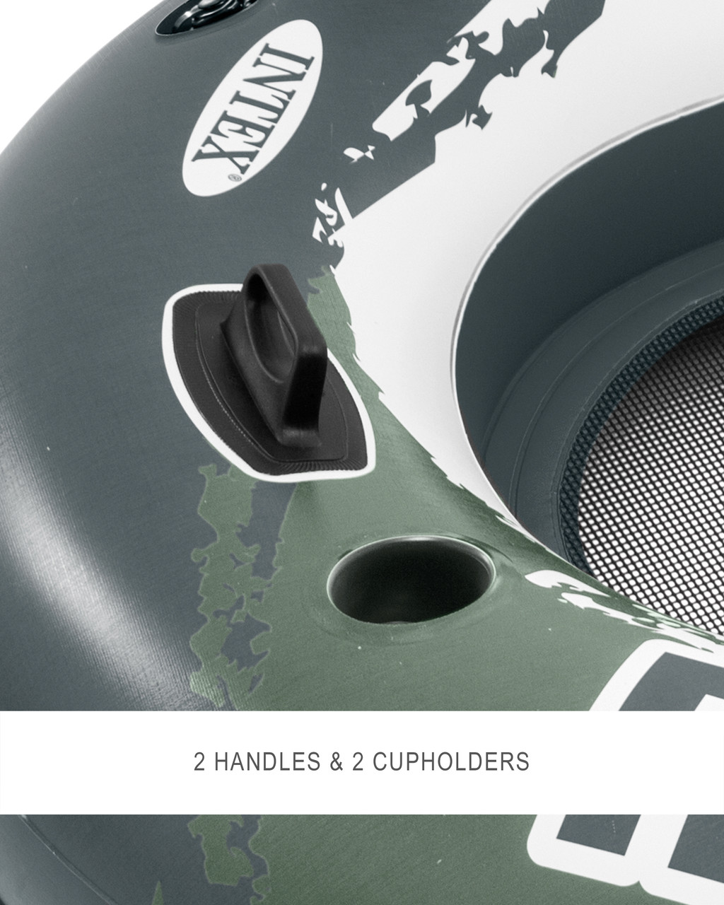 River Run® 2 Inflatable Floating Lake Tube - Green 3 River Run® 2 Inflatable Floating Lake Tube - Green