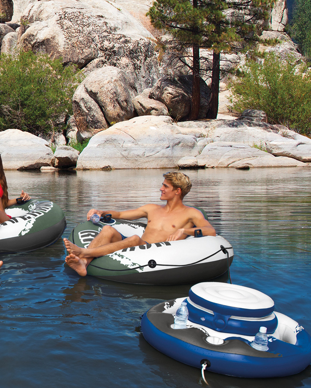 River Run® 1 Inflatable Floating Lake Tube - Green