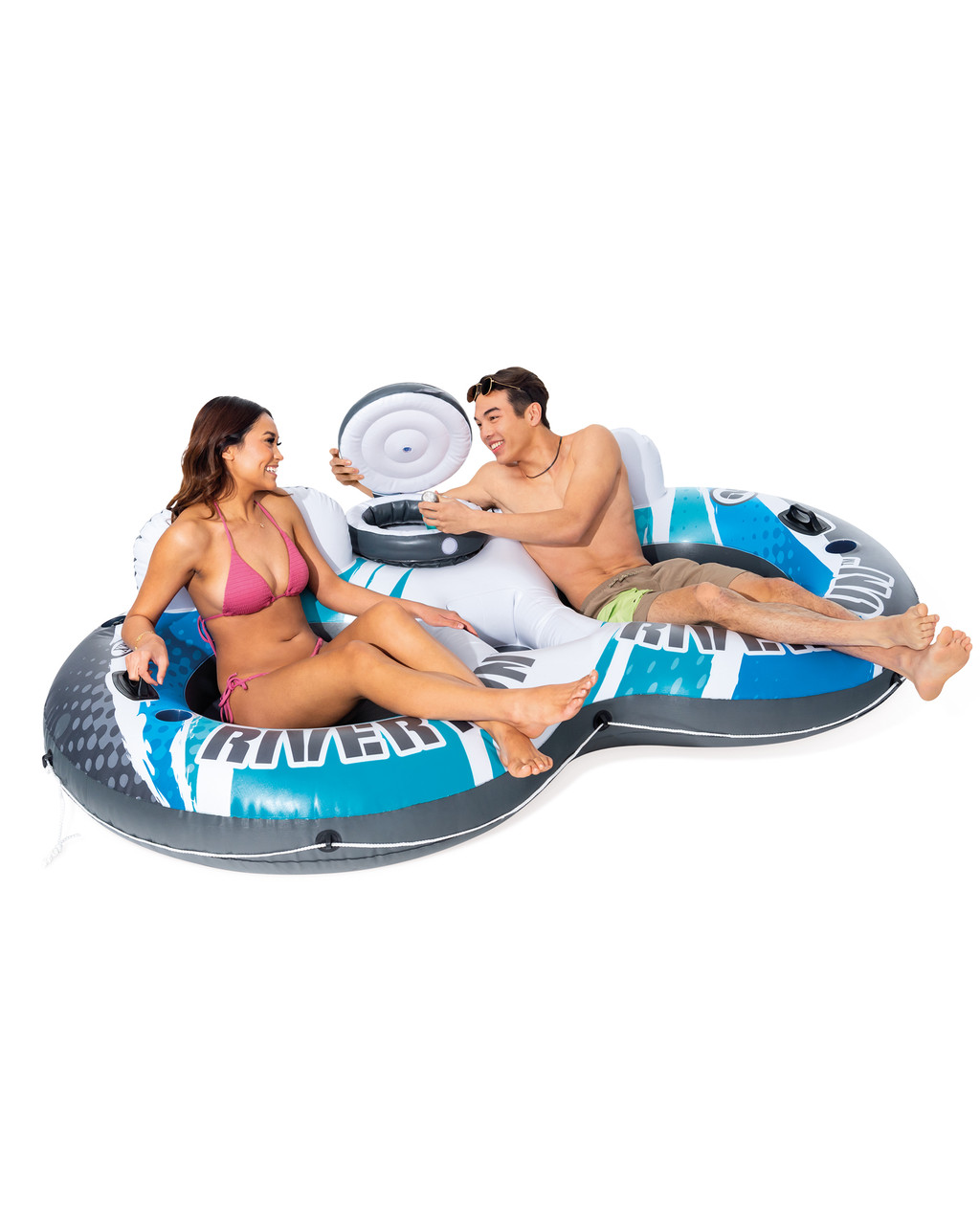 River Run® 2 Inflatable Floating Lake Tube - Blue Rapids 8 River Run® 2 Inflatable Floating Lake Tube - Blue Rapids