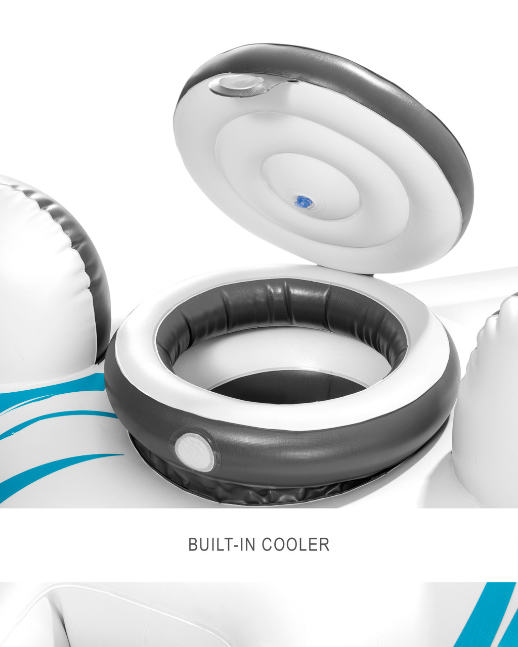 River Run® 2 Inflatable Floating Lake Tube - Blue Rapids 9 River Run® 2 Inflatable Floating Lake Tube - Blue Rapids