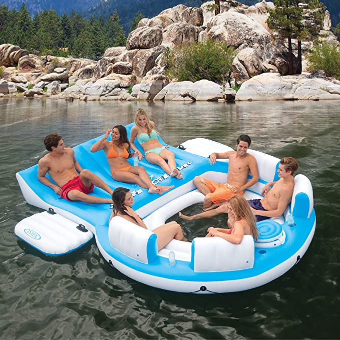 Splash 'N Chill Inflatable Lake Island Float 6 Splash 'N Chill Inflatable Lake Island Float