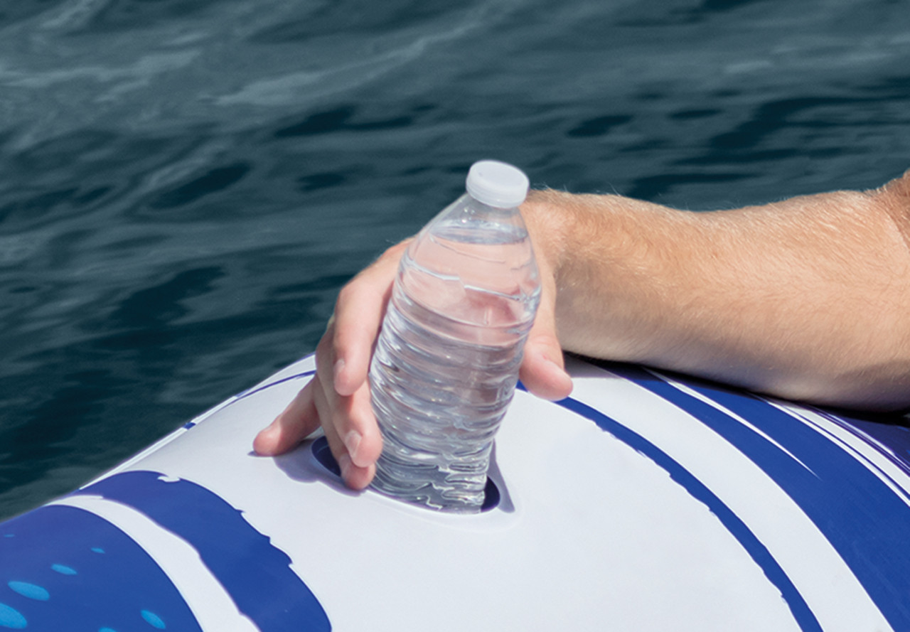 Blue Tropic Inflatable Lake Island Float 3 Blue Tropic Inflatable Lake Island Float