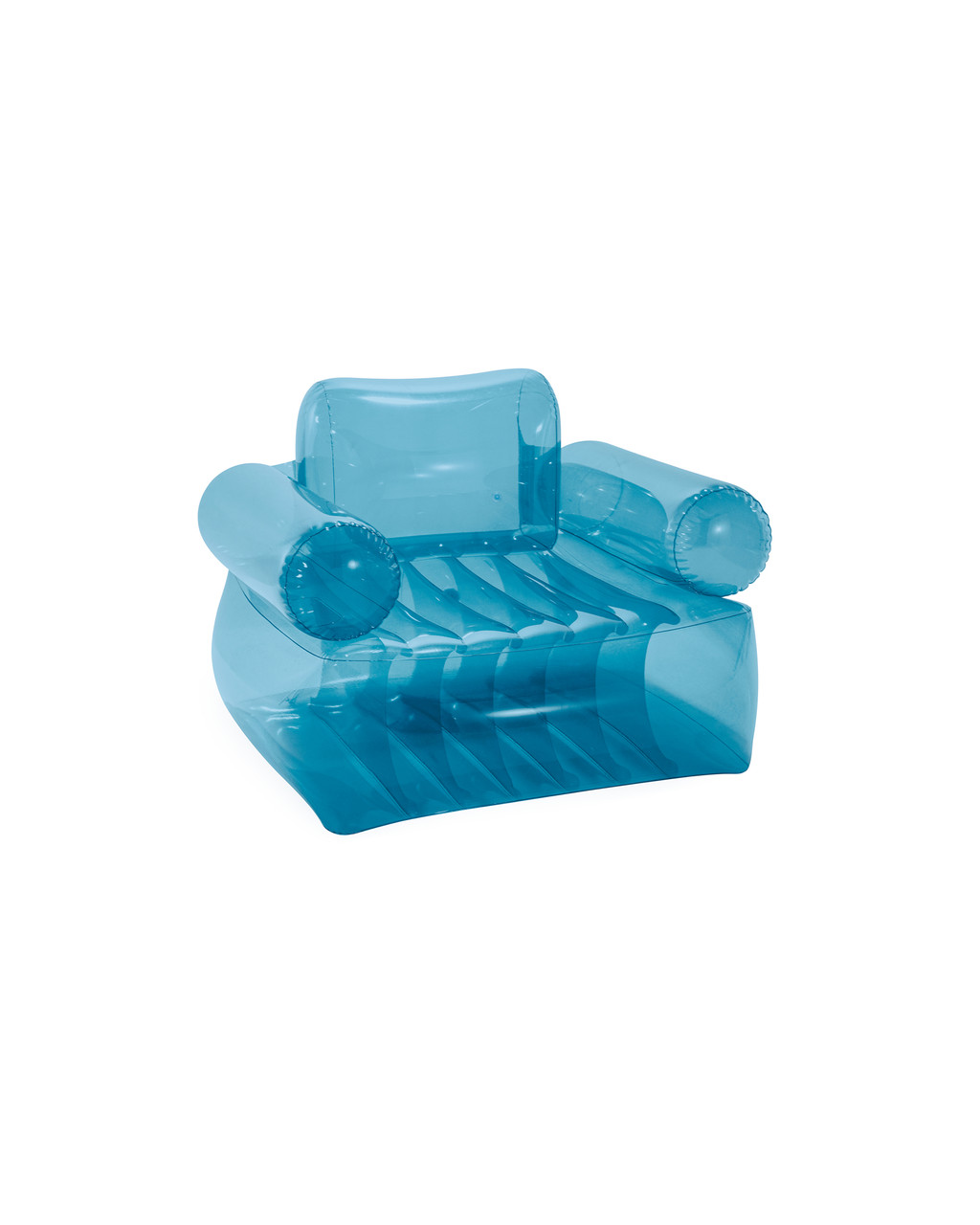 Transparent Armchair Inflatable Lounge Chair - Blue 3 Transparent Armchair Inflatable Lounge Chair - Blue
