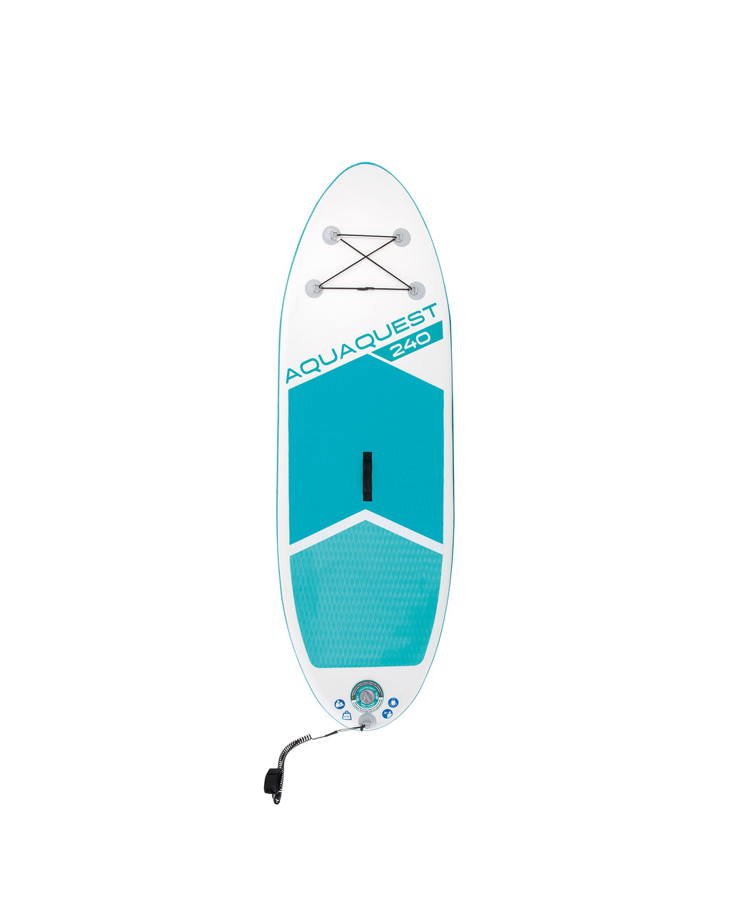 8' AquaQuest® 240 Inflatable Paddle Board Package