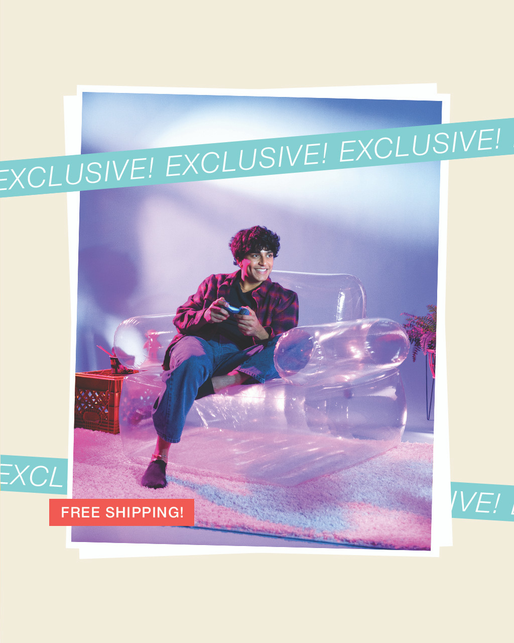 Transparent Armchair Inflatable Lounge Chair