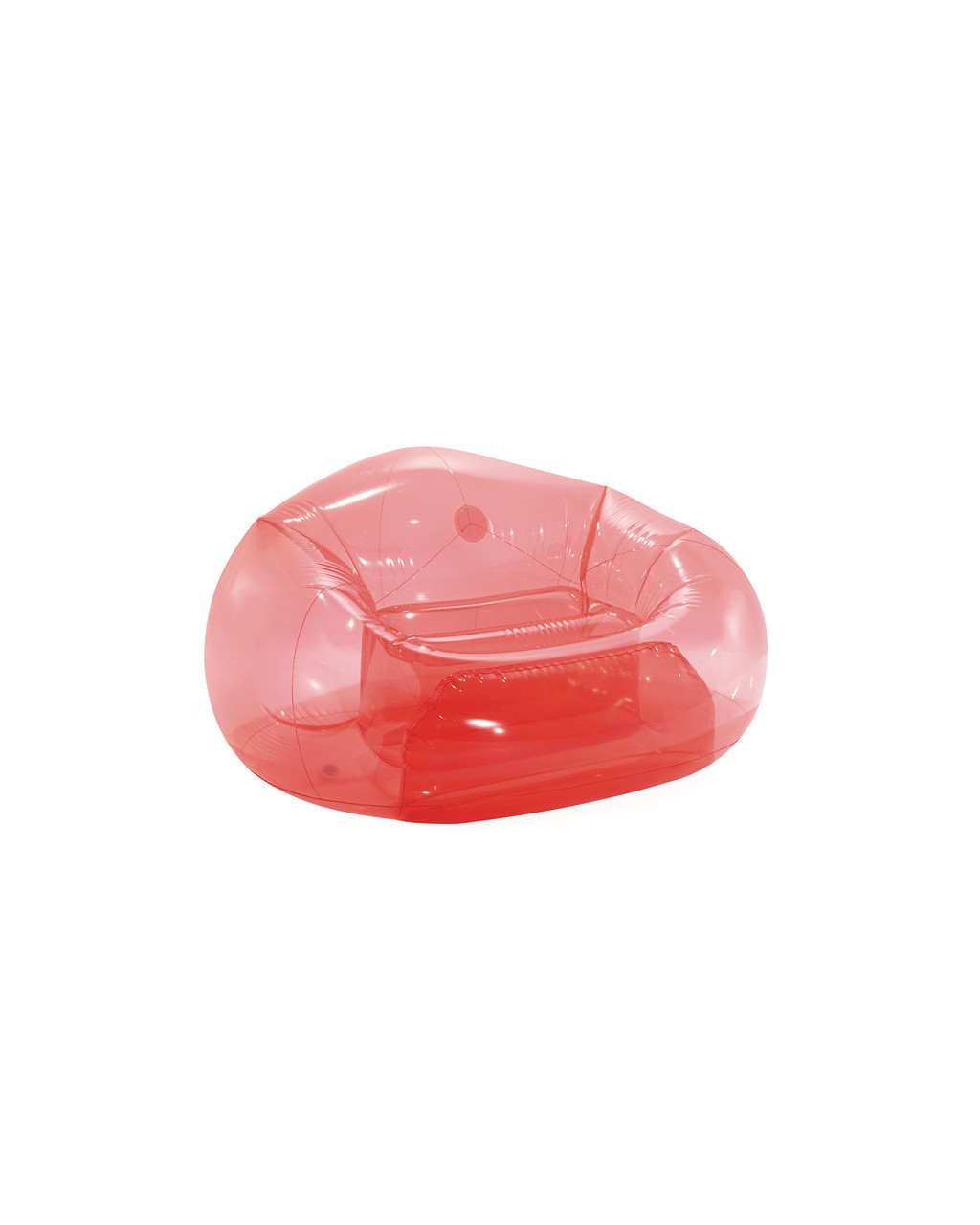 Transparent Beanless Bag™ Inflatable Lounge Chair - Pink 3 Transparent Beanless Bag™ Inflatable Lounge Chair - Pink