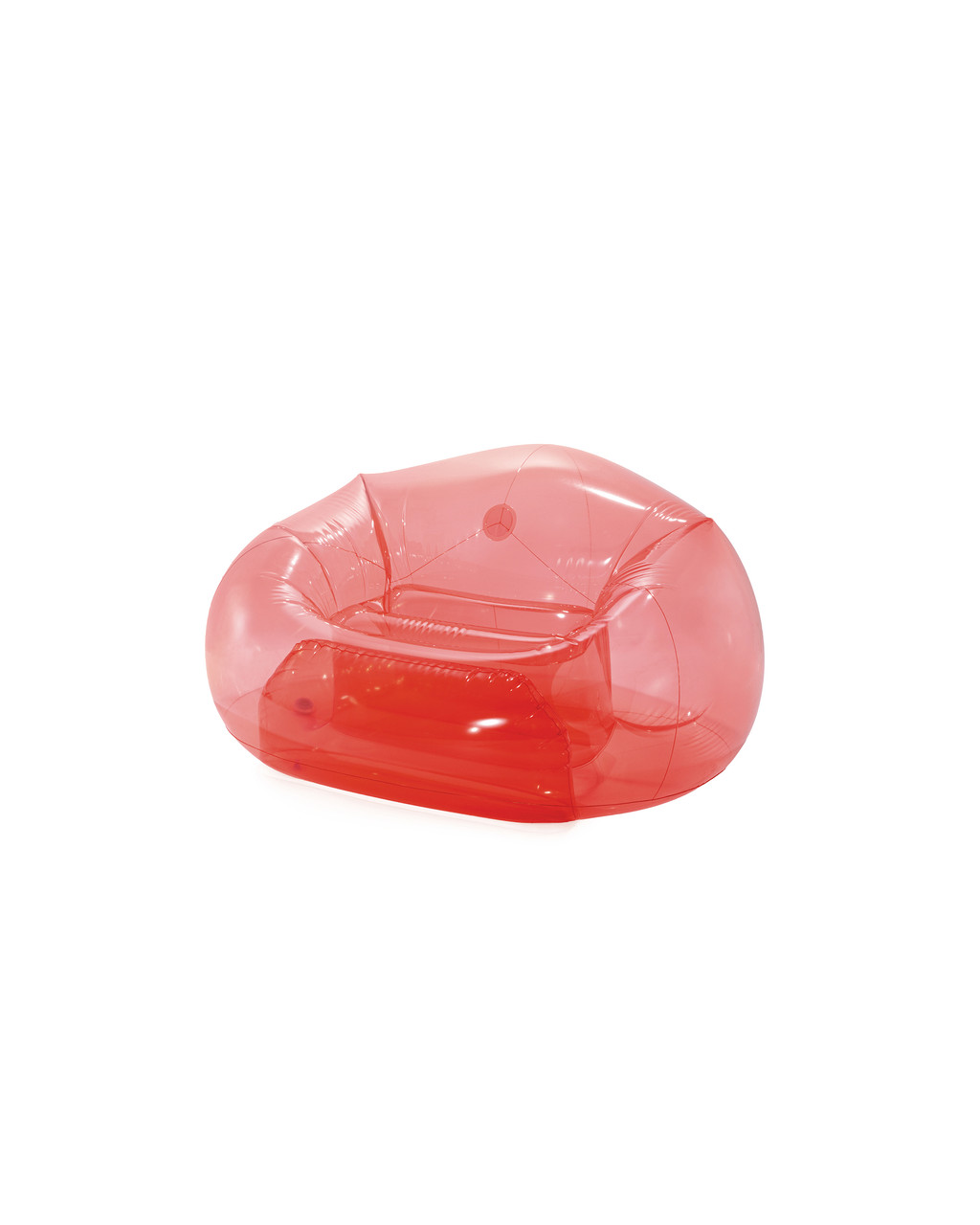 Transparent Beanless Bag™ Inflatable Lounge Chair - Pink 5 Transparent Beanless Bag™ Inflatable Lounge Chair - Pink