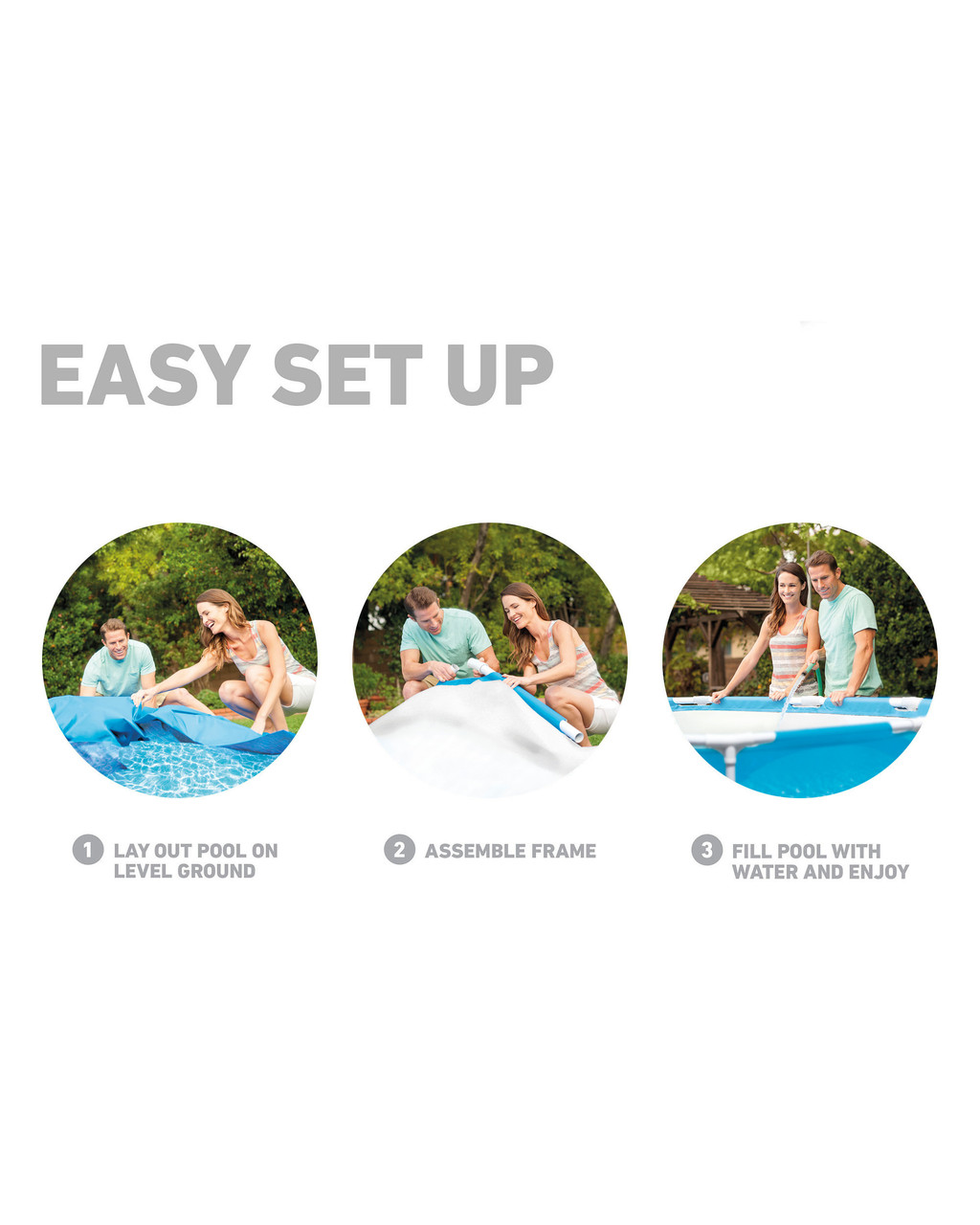 Beachside Metal Frame 10' x 30'' Above Ground Pool