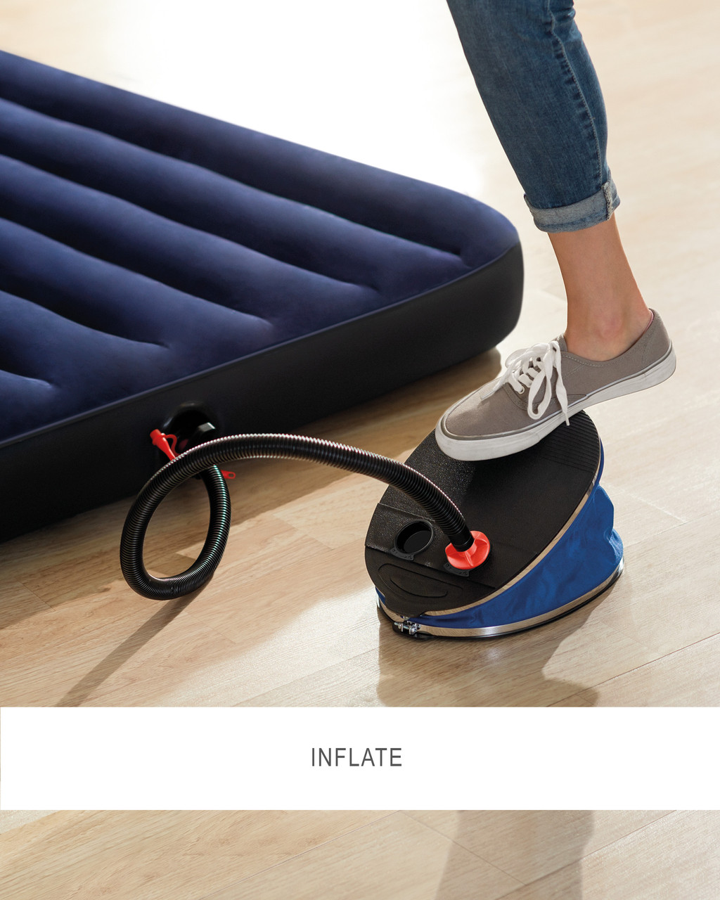 Bellows Foot Pump - 12 Inch