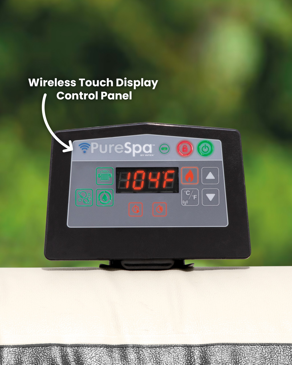 4-Person Greystone Deluxe Square Bubble Spa Set