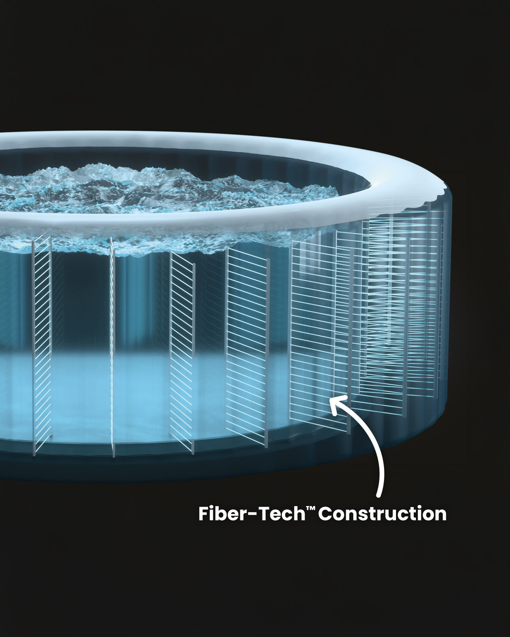 6-Person Greywood Deluxe Round Bubble Spa Set 14 6-Person Greywood Deluxe Round Bubble Spa Set