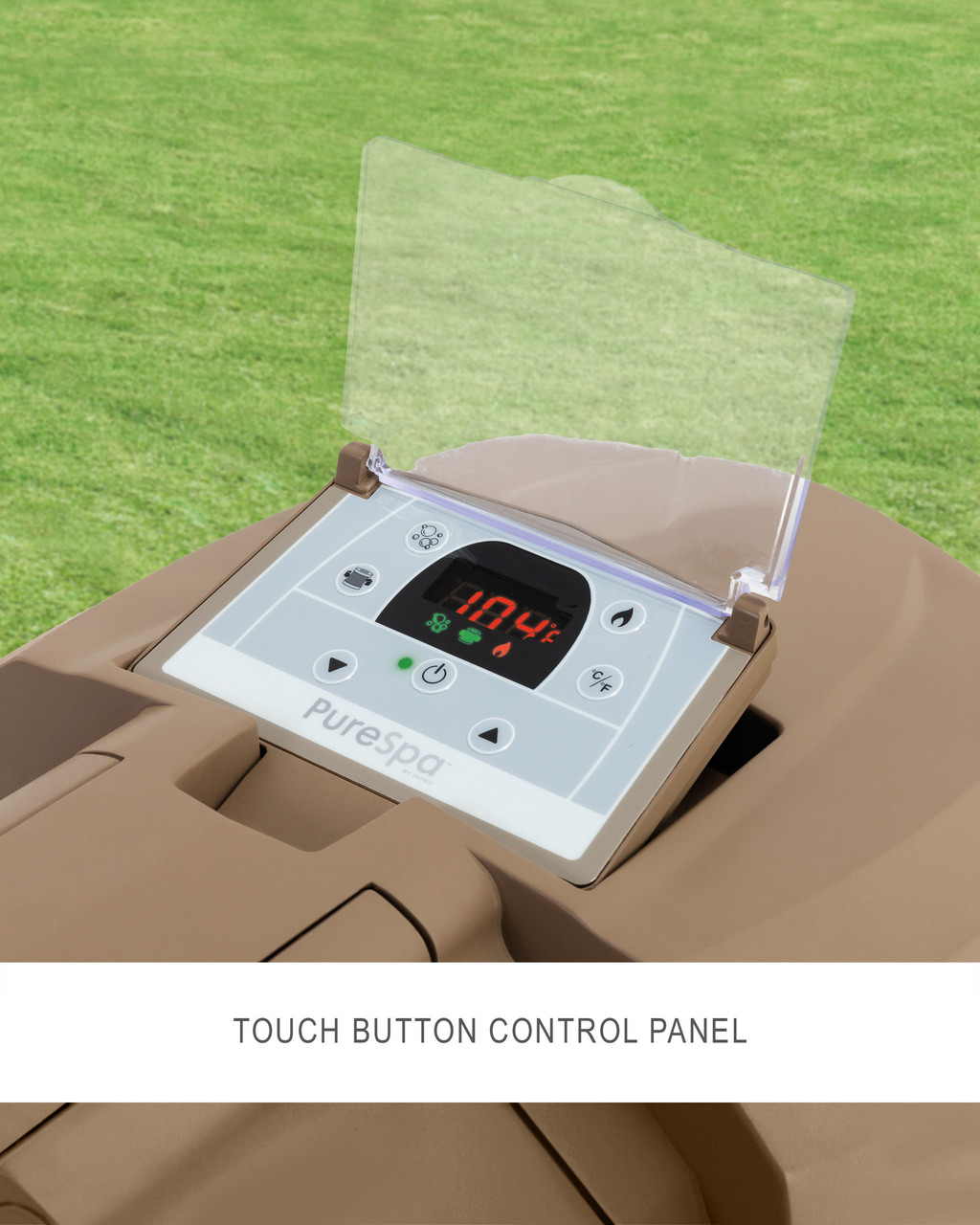 PureSpa™ Sahara Tan Round Bubble Inflatable Spa Set - 6-Person 16 PureSpa™ Sahara Tan Round Bubble Inflatable Spa Set - 6-Person