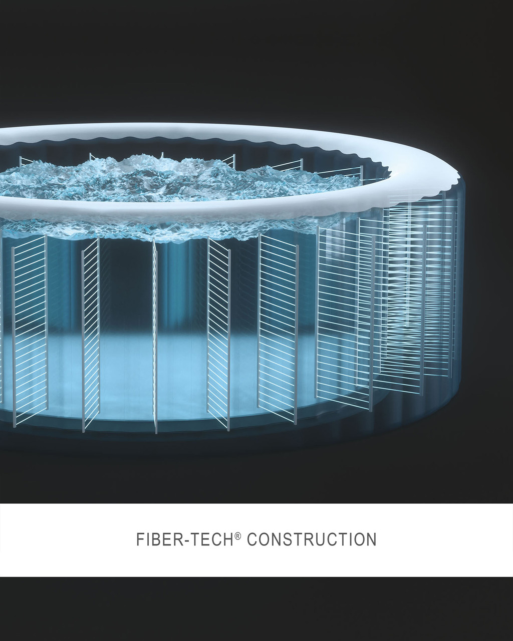 PureSpa™ Sahara Tan Round Bubble Inflatable Spa Set - 4-Person 8 PureSpa™ Sahara Tan Round Bubble Inflatable Spa Set - 4-Person