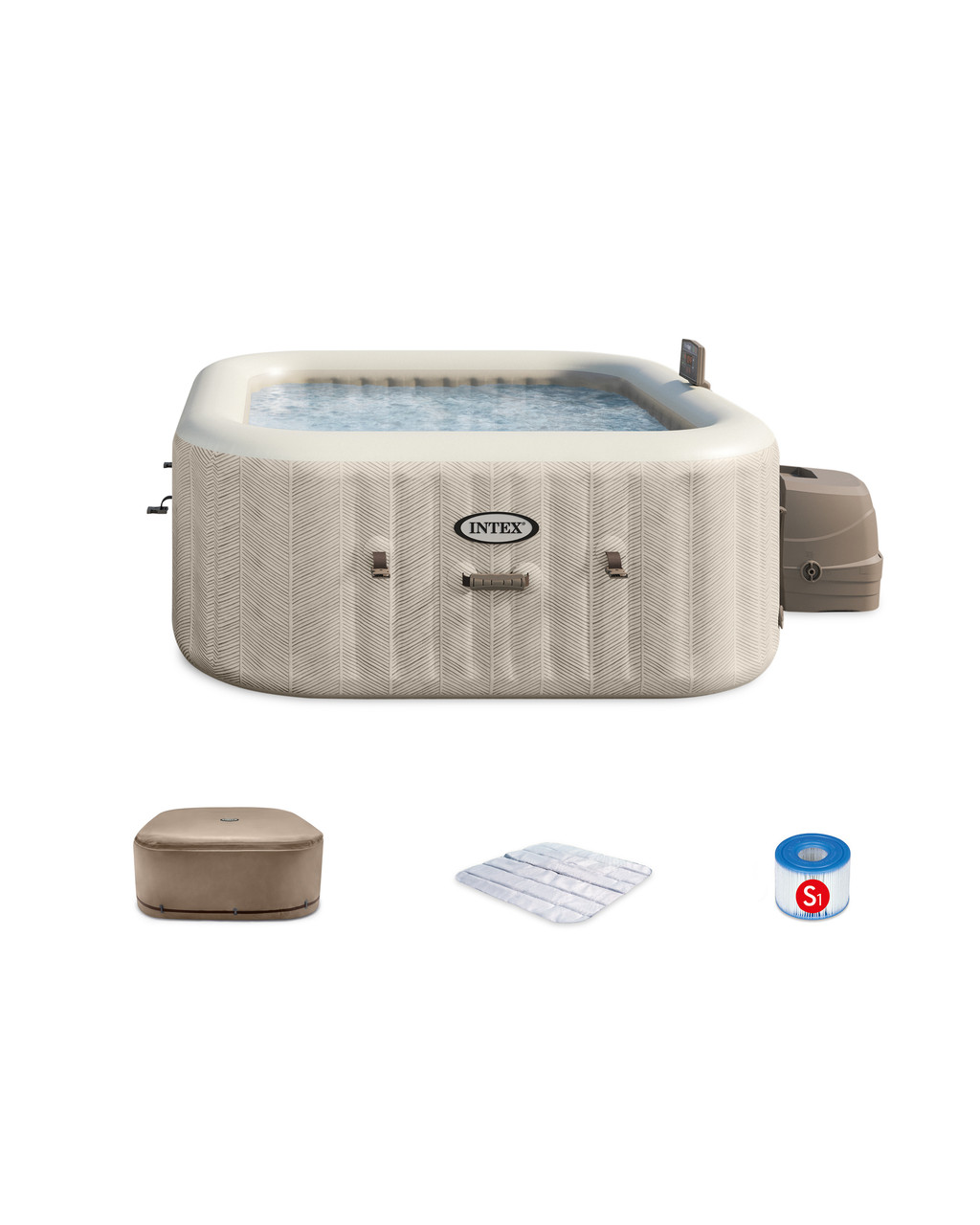 PureSpa™ Chevron Deluxe Inflatable Hot Tub Set - 4 Person 3 PureSpa™ Chevron Deluxe Inflatable Hot Tub Set - 4 Person