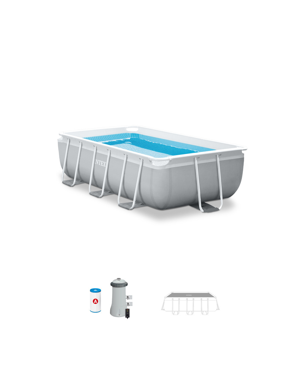 Prism Frame™ 9.8’ X 5.7' X 31.2" Above Ground Premium Pool Set