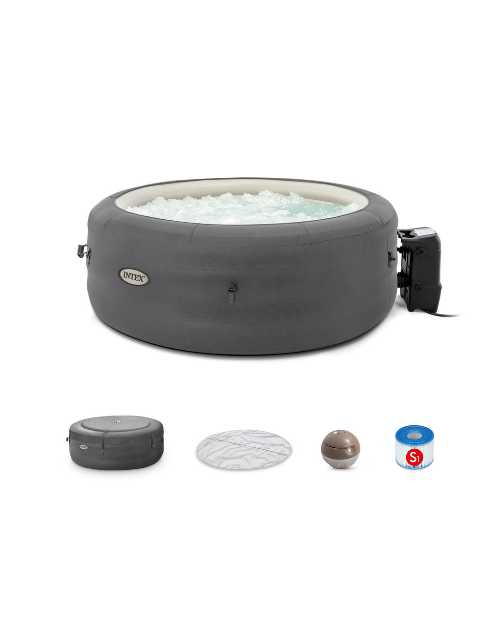 SimpleSpa Bubble Massage Inflatable Hot Tub -- 4 Person 3 SimpleSpa Bubble Massage Inflatable Hot Tub -- 4 Person