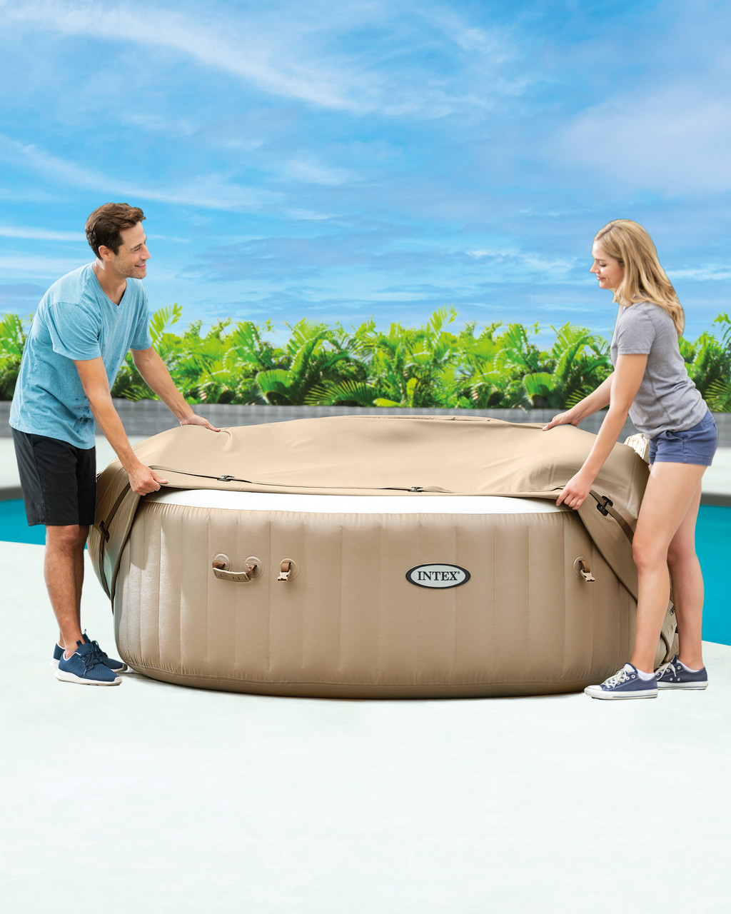 PureSpa™ Energy Efficient Inflatable Hot Tub Cover