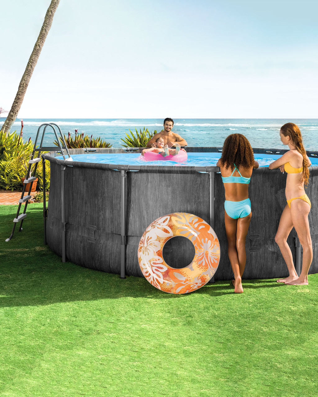 Greywood Prism Frame™ 15' x 48" Above Ground Pool Set 16 Greywood Prism Frame™ 15' x 48" Above Ground Pool Set