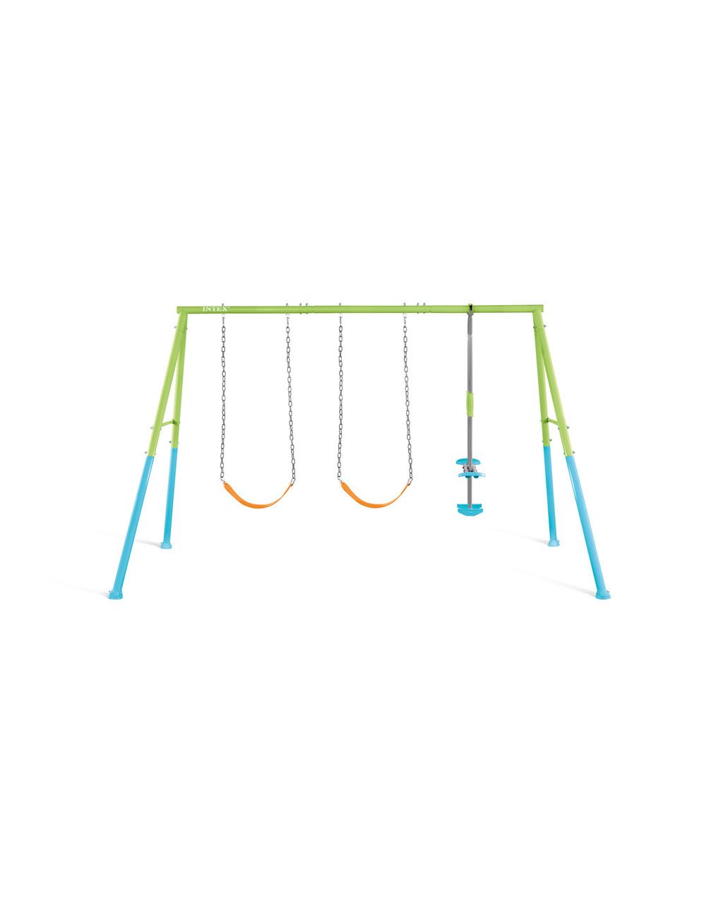 Swing & Glide Three Feature Colored Swing Set w/ FREE Trapeze Bar 3 Swing & Glide Three Feature Colored Swing Set w/ FREE Trapeze Bar