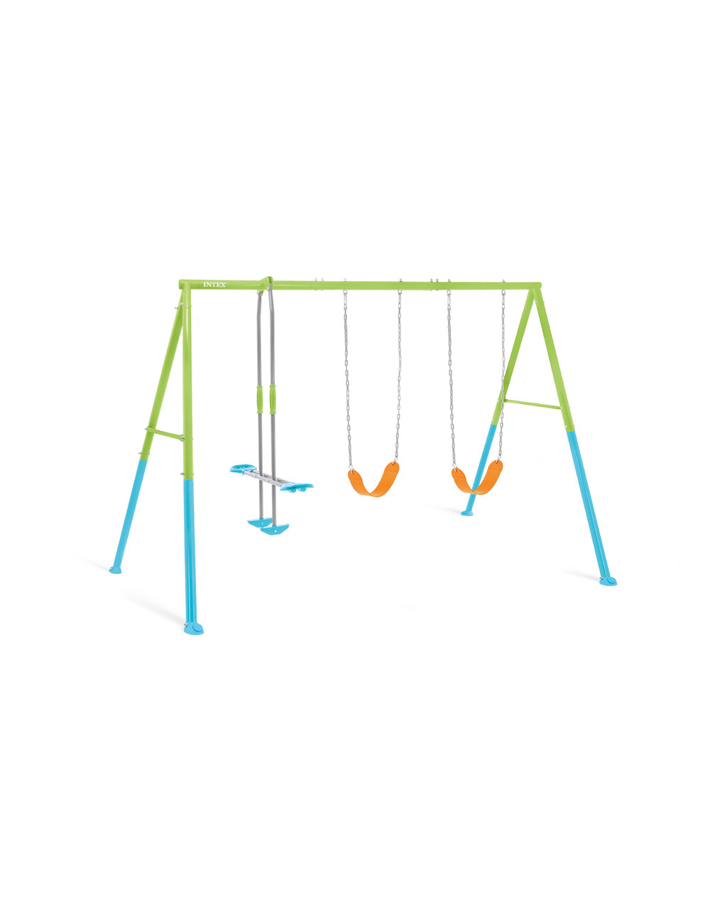 Swing & Glide Three Feature Colored Swing Set w/ FREE Trapeze Bar 4 Swing & Glide Three Feature Colored Swing Set w/ FREE Trapeze Bar