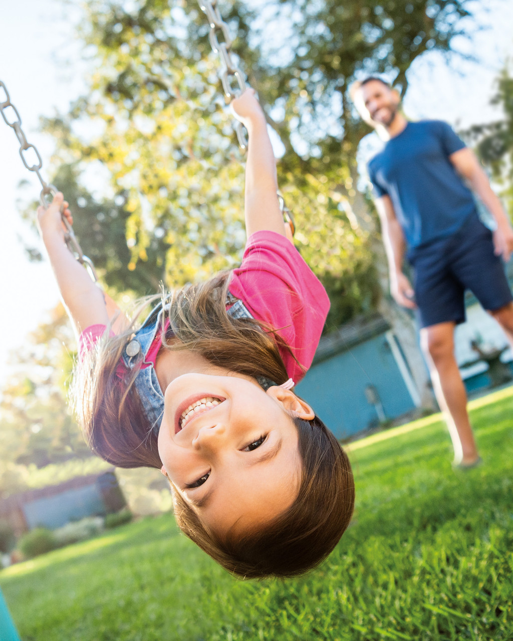 Swing & Glide Three Feature Colored Swing Set w/ FREE Trapeze Bar 6 Swing & Glide Three Feature Colored Swing Set w/ FREE Trapeze Bar