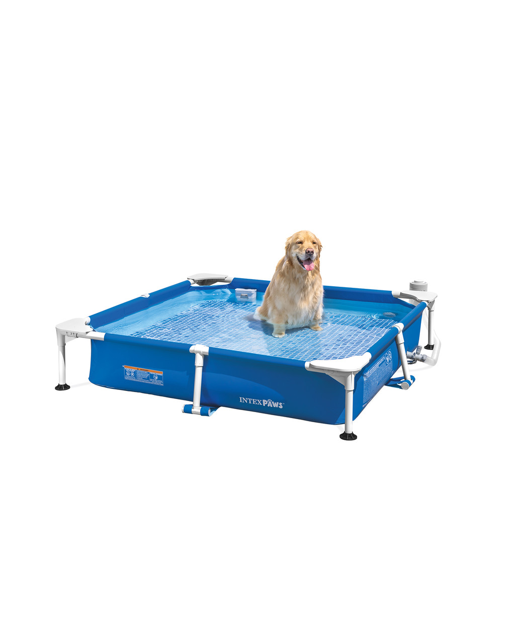 Square Frame Pet Pool Set with Filter 5 Square Frame Pet Pool Set with Filter