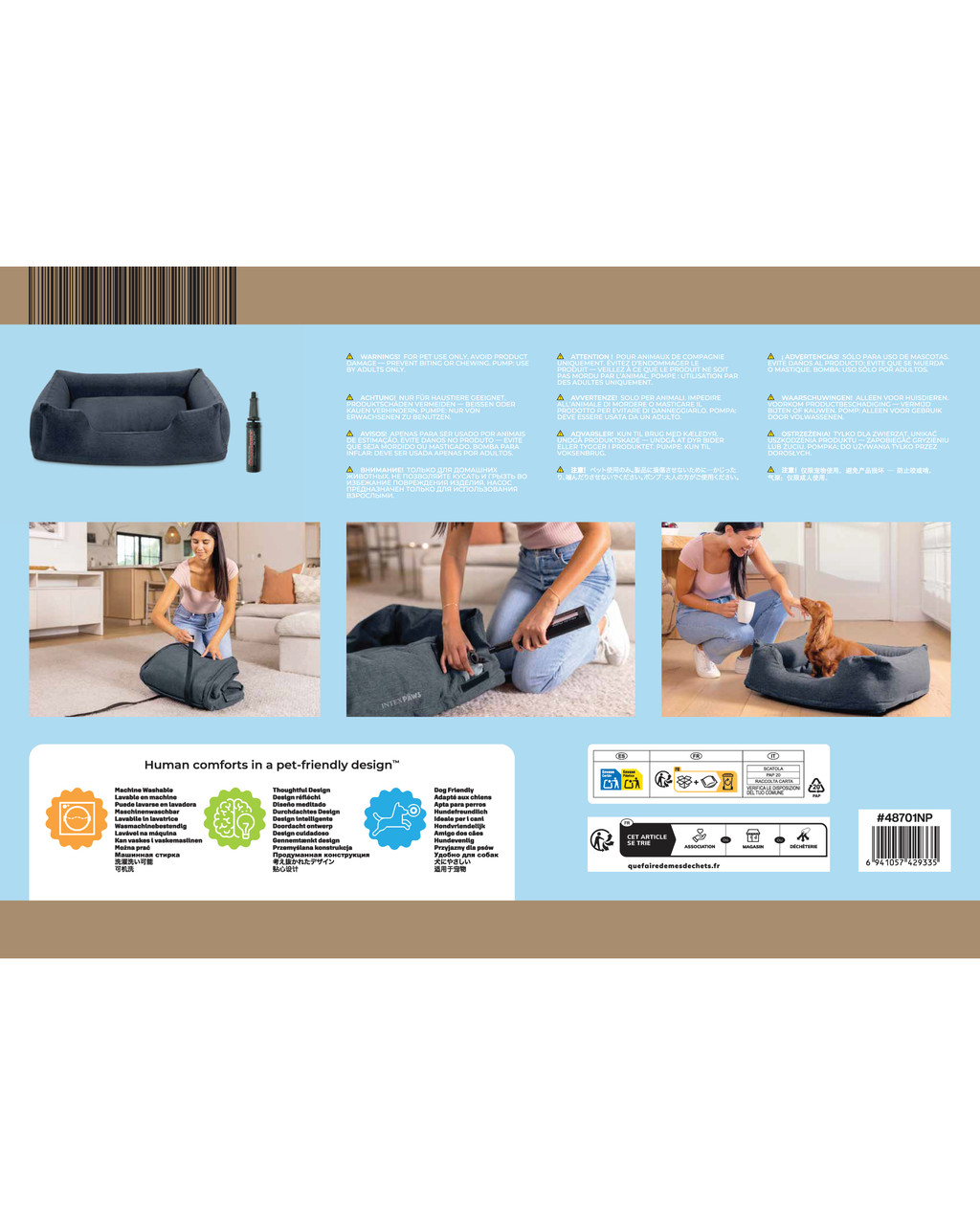 Inflatable Pet Bed With Hand Pump - Small 19 Inflatable Pet Bed With Hand Pump - Small