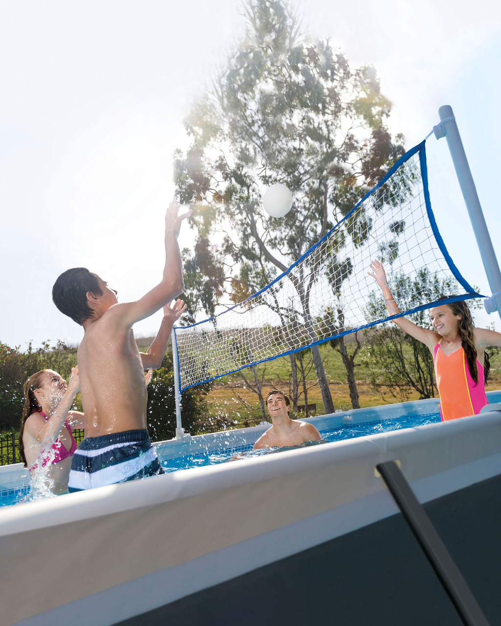 Rectangular Ultra XTR® Frame Above Ground Pool w/ Sand Filter Pump & Saltwater System - 24' x 12' x 52" 17 Rectangular Ultra XTR® Frame Above Ground Pool w/ Sand Filter Pump & Saltwater System - 24' x 12' x 52"