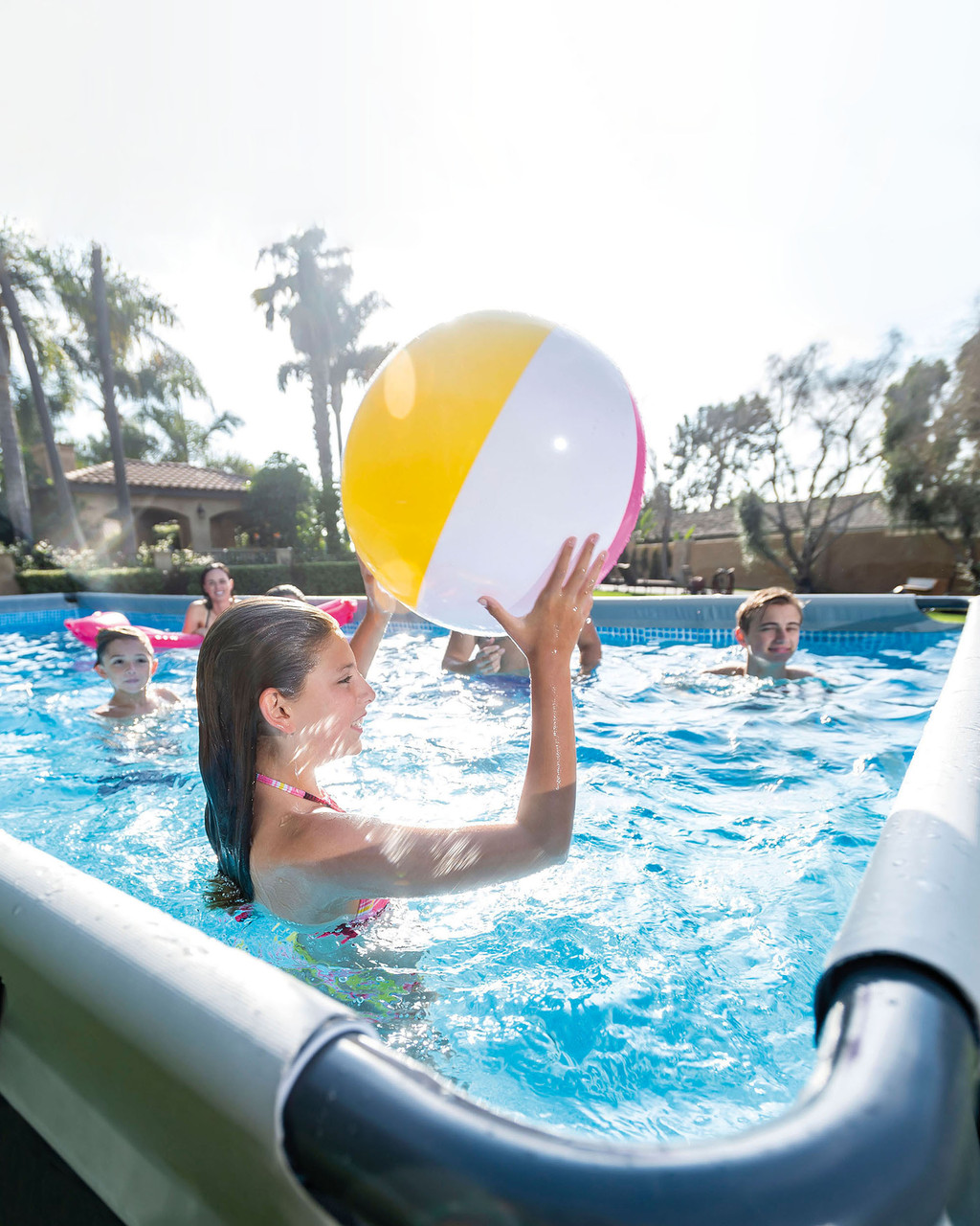 Rectangular Ultra XTR® Frame Above Ground Pool w/ Sand Filter Pump & Saltwater System - 24' x 12' x 52" 19 Rectangular Ultra XTR® Frame Above Ground Pool w/ Sand Filter Pump & Saltwater System - 24' x 12' x 52"
