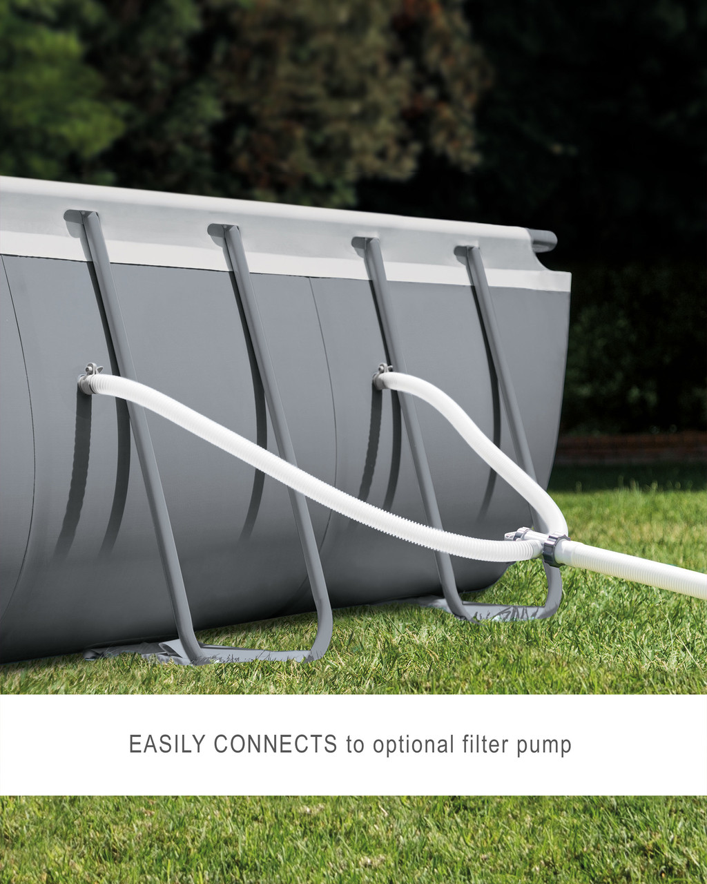 Rectangular Ultra XTR® Frame Above Ground Pool w/ Sand Filter Pump - 32' x 16' x 52" 11 Rectangular Ultra XTR® Frame Above Ground Pool w/ Sand Filter Pump - 32' x 16' x 52"