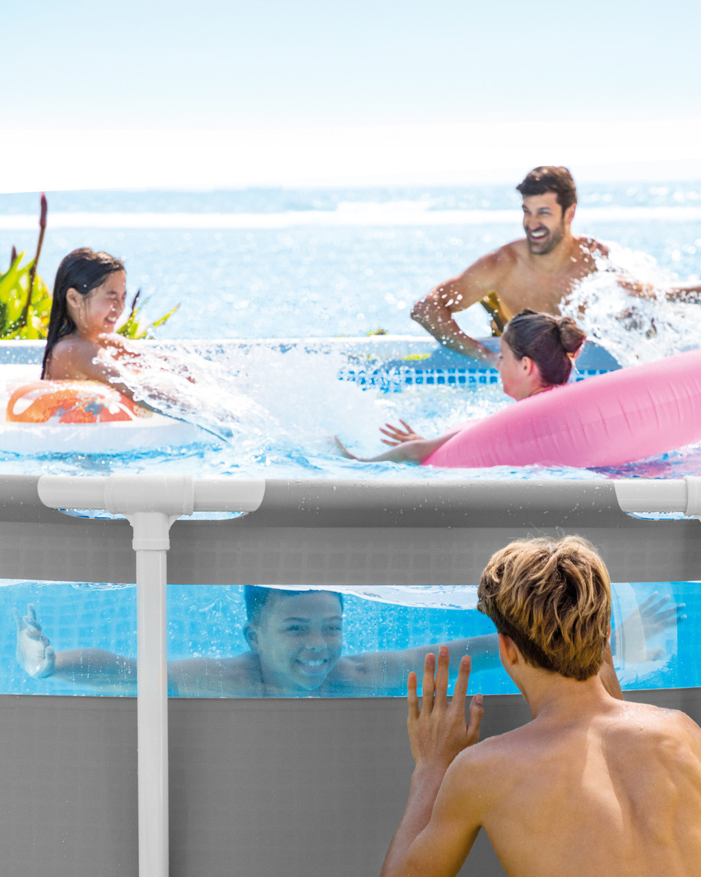 Clearview Prism Frame™ 16' x 48" Above Ground Pool Set 16 Clearview Prism Frame™ 16' x 48" Above Ground Pool Set