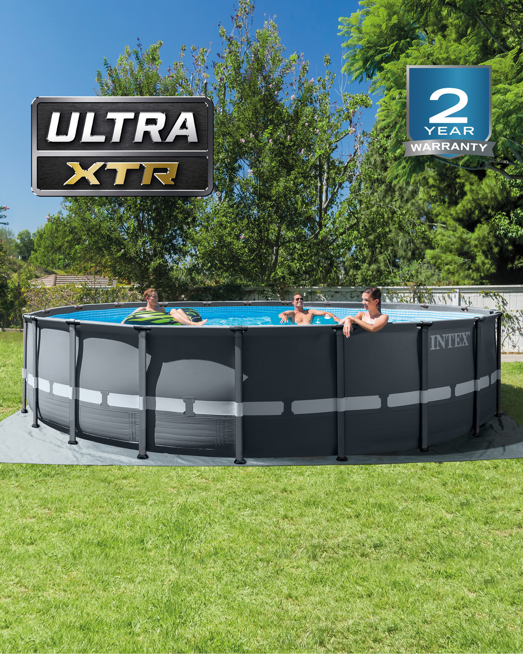 Ultra XTR® Frame Above Ground Pool w/ Sand Filter Pump - 20' x 48"
