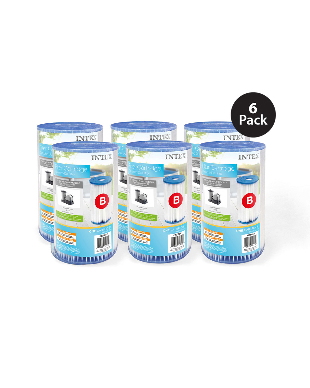 Type B Pool Filter Cartridge - 6 Pack